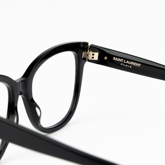 NEW Saint Laurent SLM97 001 Black Square Women Eyeglasses - Picture 9 of 13